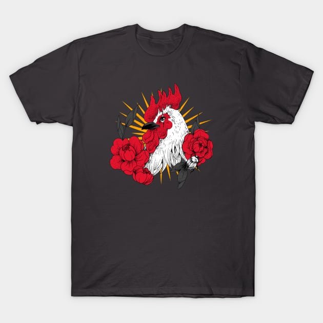 Vintage Retro Chicken T-Shirt by Spirit Animals 21